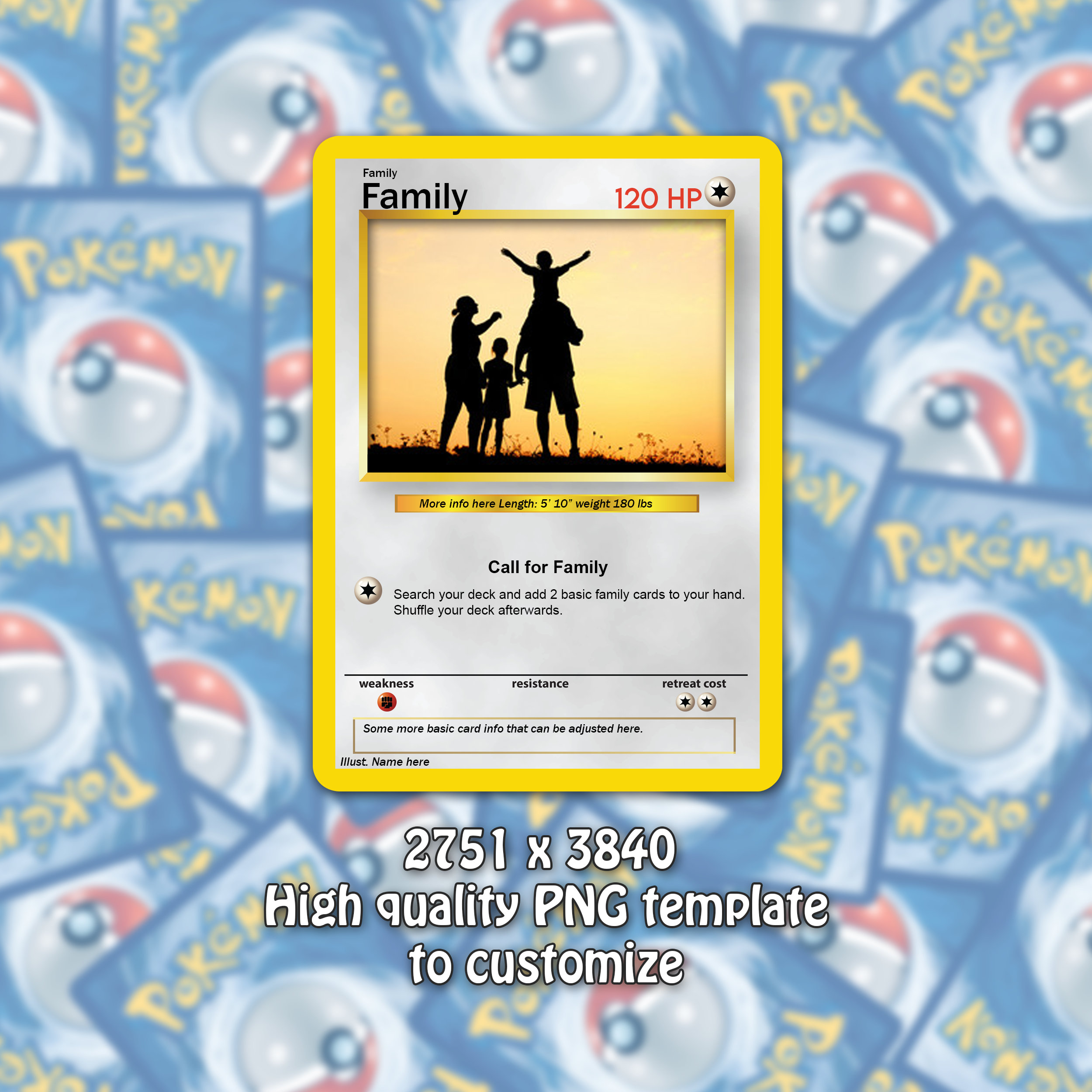 Custom Pokmon Card Template Base Set - Etsy