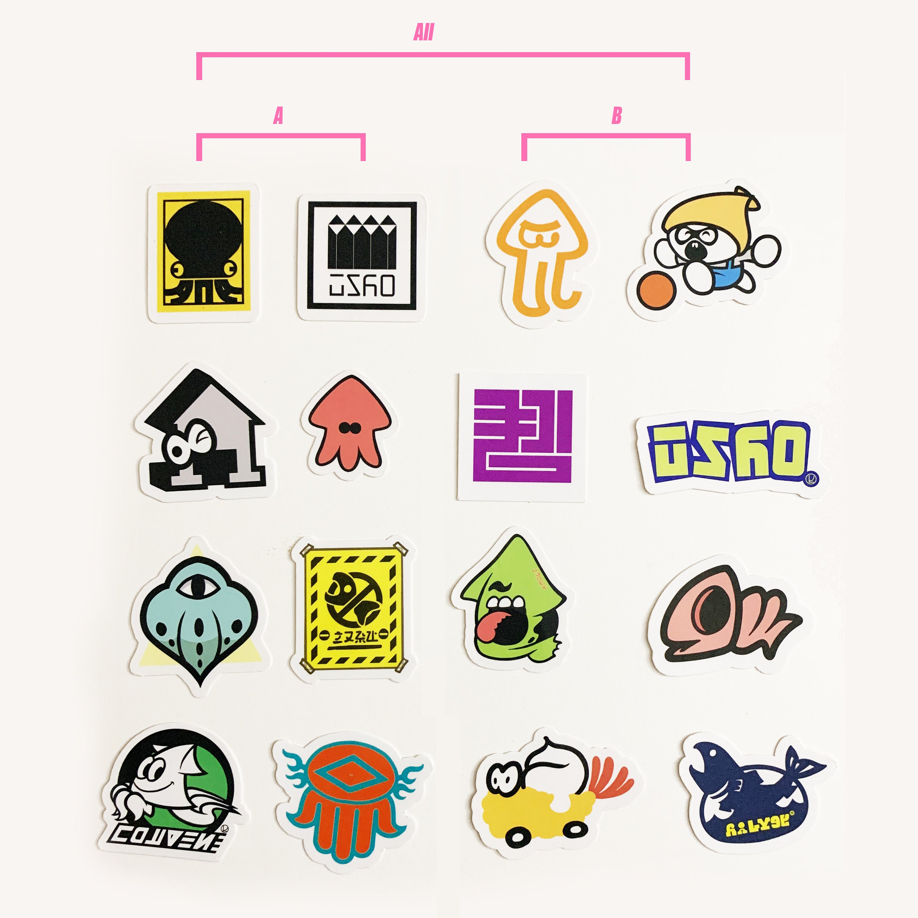 Splatoon Brand Logos new Logos and Splatoon 3 Graffiti Etsy UK