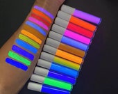 PRIVATE LABEL Waterproof Glow In the Dark Neon Liquid Eyeliner, 12 Colours