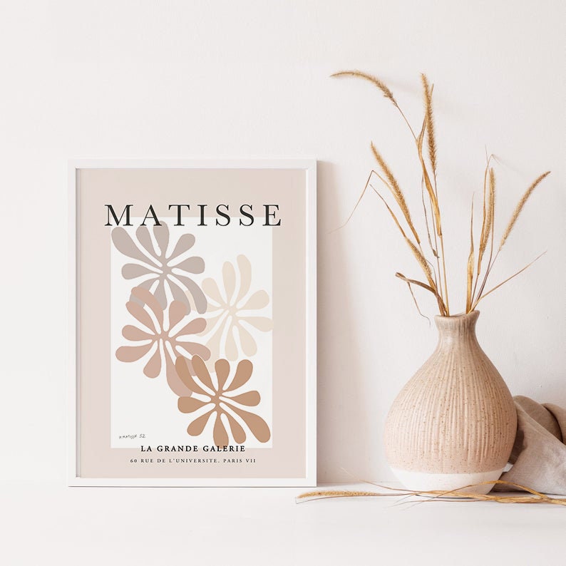 Henri Matisse Abstract Printable Wall Art Instant Download Digital Art Aesthetic Modern Print Neutral Wall Art Boho Decor Minimalist Print