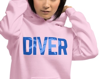 Sudadera con capucha de buzo, regalo de buzo, sudadera con capucha de buceo, regalo para buceadores, regalo para buceadores, regalo para buceadores, regalo para equipo de buceo, buceo para amantes del océano