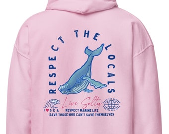 Humpback Whale Hoodie — Respect The Locals | Ocean Graphic Sweatshirt
