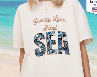 Ocean Shirt — Comfort Colors Sea Life Tee | Beach Apparel Ocean Art