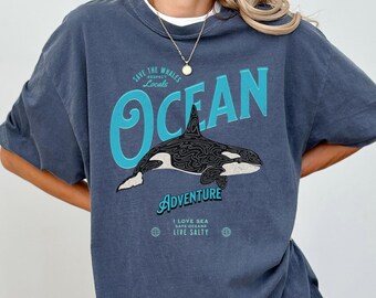 Orca T-Shirt – Killer Whale Comfort Colors Marine Biology Tee