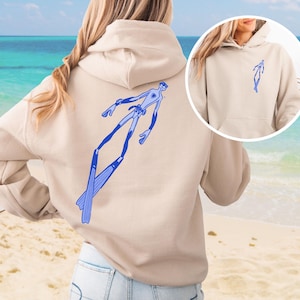 Freediver Hoodie, Freediving Shirt, OceanLife, Ocean Sweatshirt, Freediving & Spearfisher Gift, Underwater Hunting Apparel for Divers