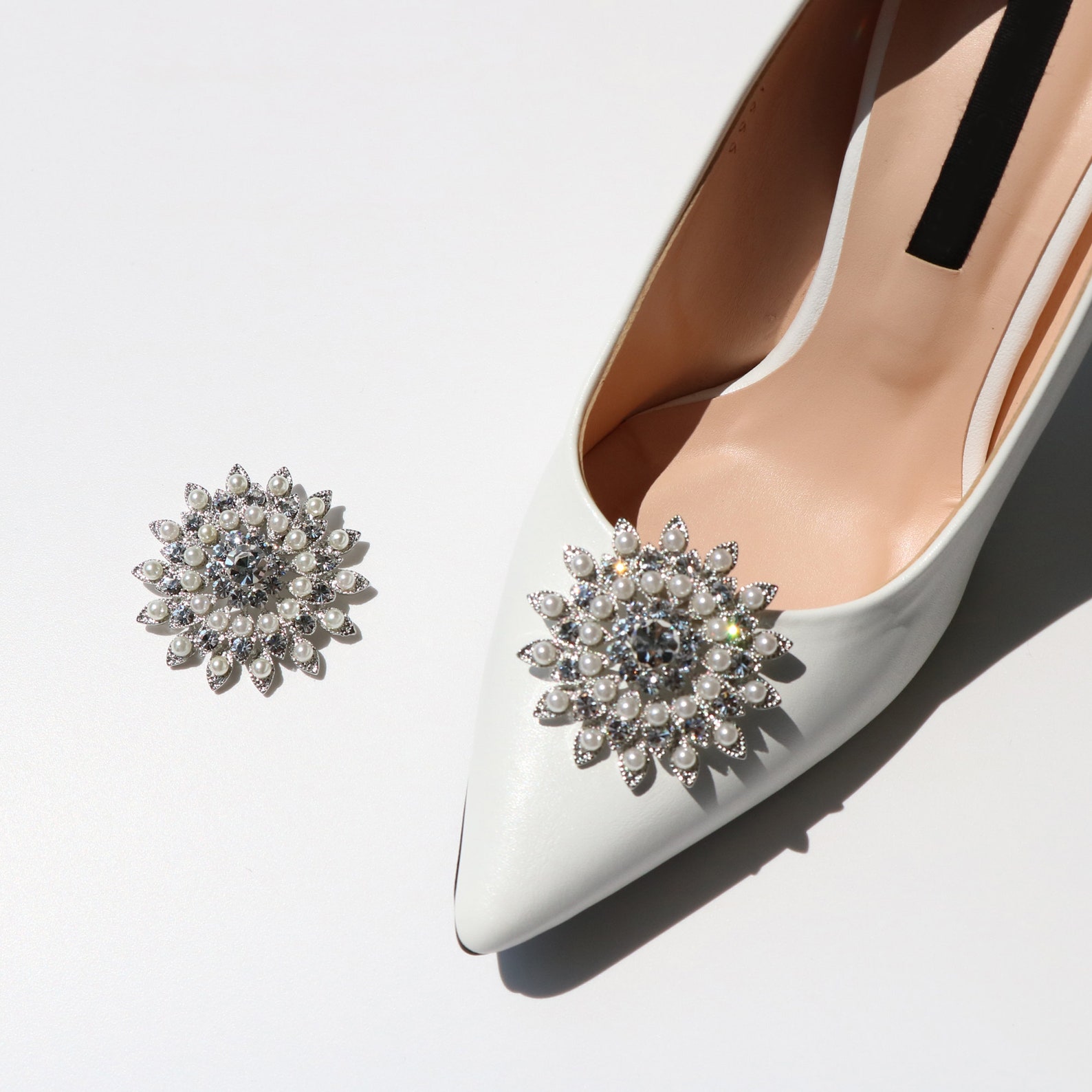 Crystal Jewelry Wedding Shoe Clips anzhaco Shoe Clips Bridal Etsy