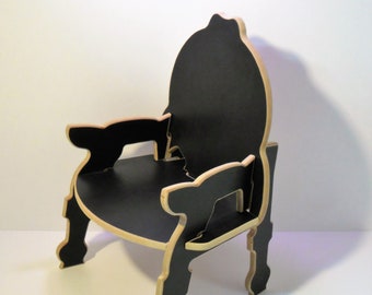 Chaise Fauteuil Enfant style Baroque Bois