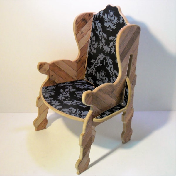 Chaise Fauteuil Enfant style Baroque Bois