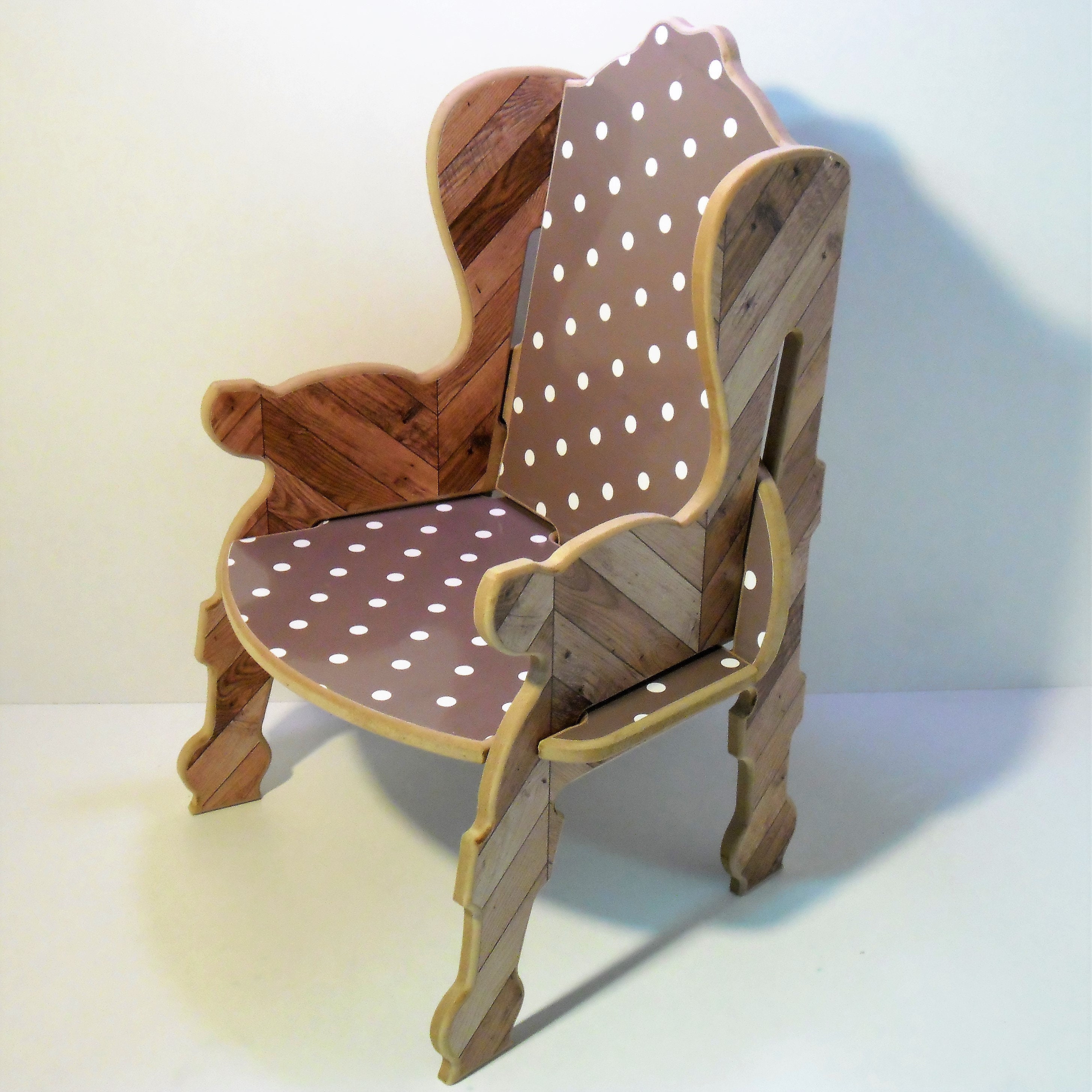 Chaise Fauteuil Enfant Style Baroque Bois