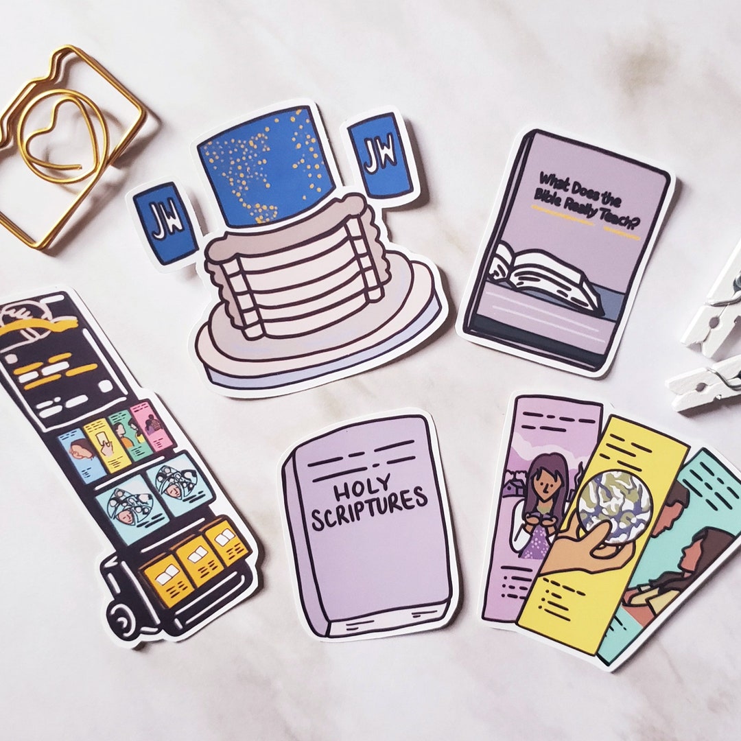 My JW Individual 5 Sticker Set Etsy
