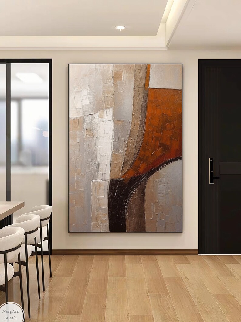 Beige Brown Wabi Sabi Wall Art Modern Nordic Minimalist Wall Art ...
