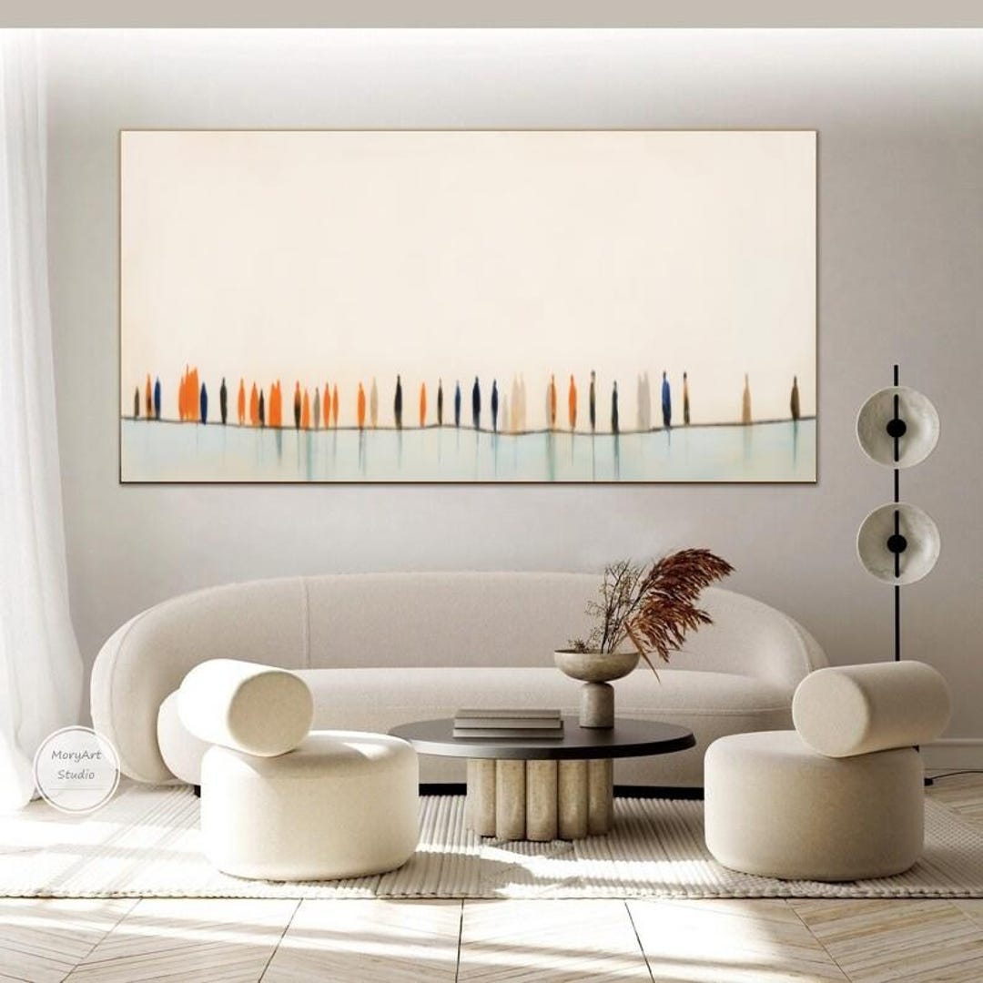 Large Original Tree Oil Painting on Canvas Forest Landscape Painting ...