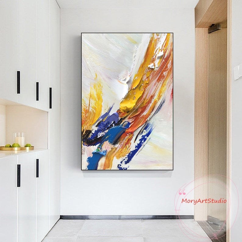 Large Original Abstract Colorful Oil Painting Minimalist - Etsy