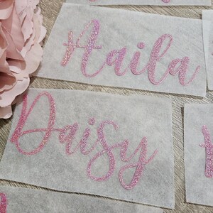 Iron on Vinyl Names Any Word, Name, Number, Occasion, Decal Sticker For Fabric image 16