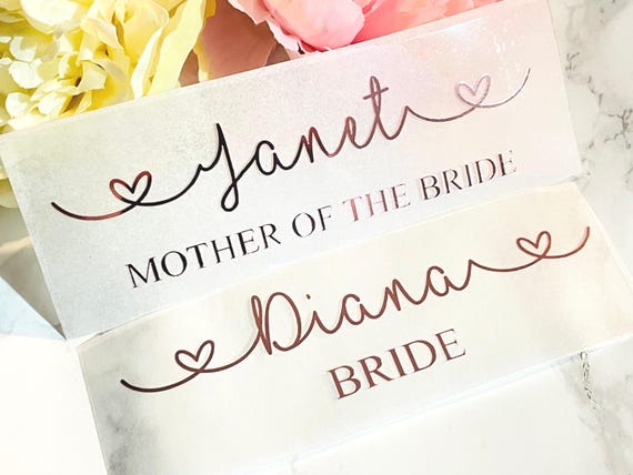 Personalised Iron On Names, Wedding, Birthday, Any Occasion Word Name For Fabrics