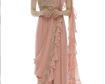ladies saree gown