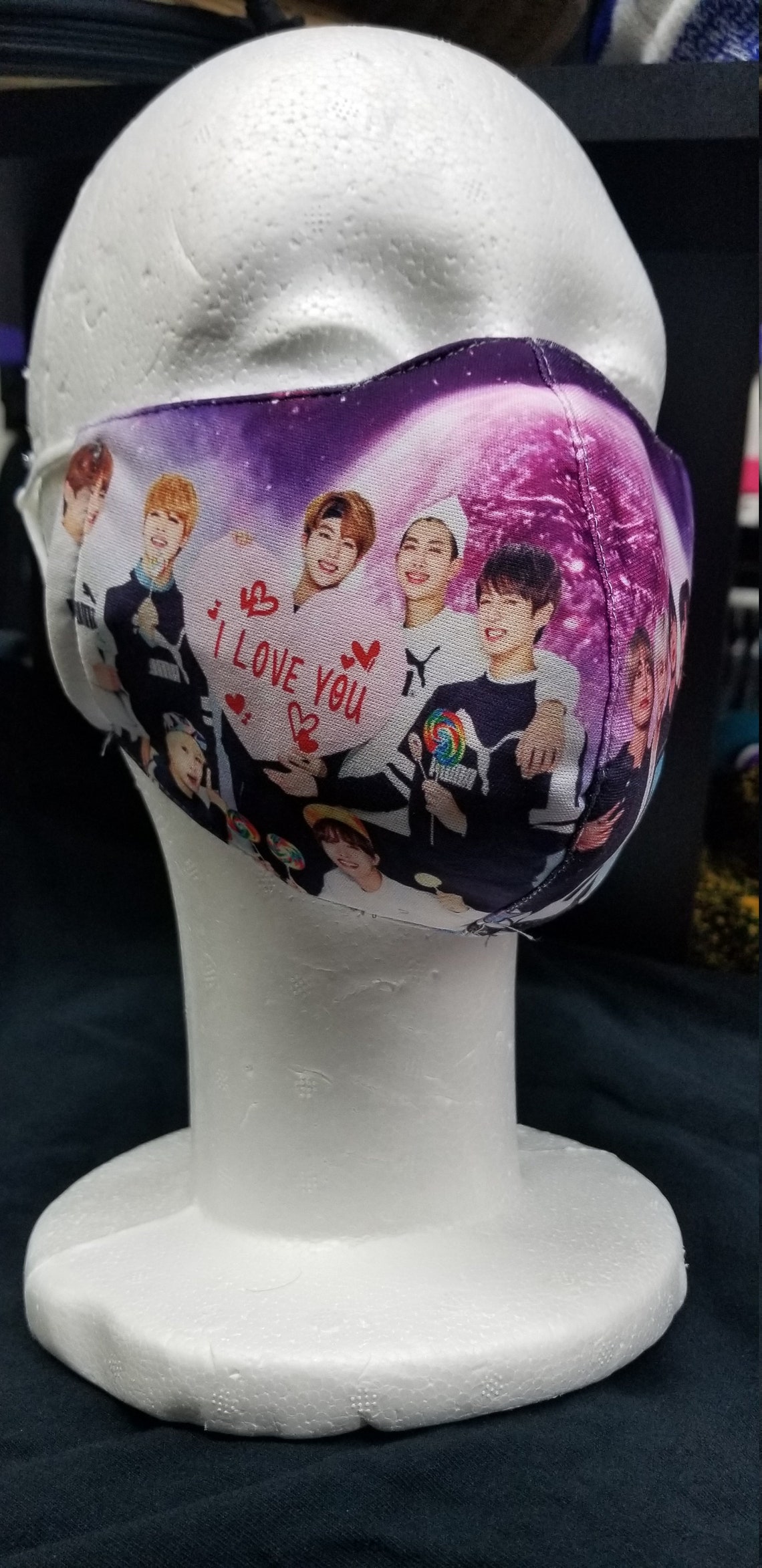 BTS Inspired Adult Face Mask Etsy