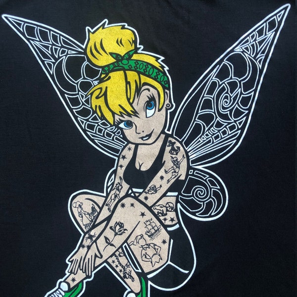 Tattooed Tinkerbell Women's Tank Top