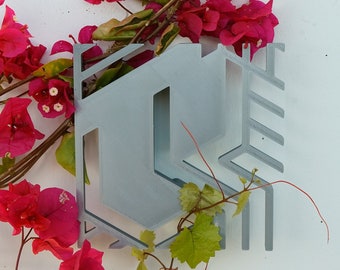 Art Deco Plant Trellis, 3D Printed Wall Decor, Vining Plant Support