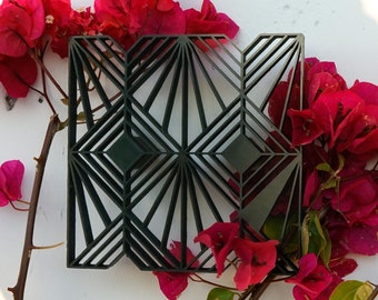 Wall Trellis for Plants, Art Decor Modern Plant Support, Cottagecore Decor, Vining Plants, Unique Home Decor, 3D Printed for Plants, Sun