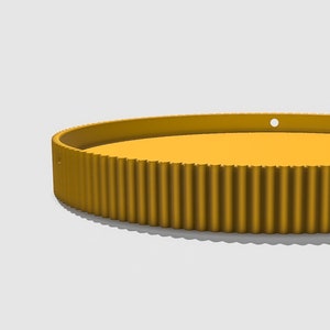 Hanging Planter Tray for Outdoor Patio or Indoor Home Decor Tray, Indoor Hanging Tray, Wall Hanging Large Planter Tray, 8” or 10” Ribbed