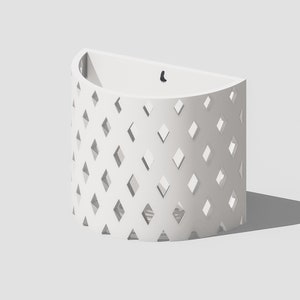 Indoor Hanging Planter, Orchid Wall Planter, 3D Printed Planter, Staghorn Wall Mount, Cute Aesthetic, Modern Home Decor, Wall Plant Pot Boho