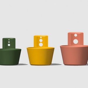 Multiple Hole Herb Stripper for Parsley, Rosemary, Thyme, Mint and more. Unique 3d Printed Herb Bowl for Quickly Removing Leafs From Stems.