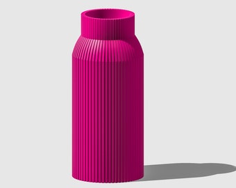 Barbie Pink Vase, 3D Printed Dry Vase, Gifts for Home, Minimal Modern Centerpiece Design, Spring Refresh Decor, Unique Floral Vase Helios