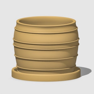 Modern Bubble Plant Pot in Matte Beige, Siena Pots with Drainage and Saucer, House Plant Pot, Lightweight