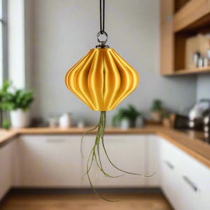 Air Plant Planter, 3D Printed Planter, Magnetic Hanging Pot, Upside Down Plant, Indoor Planter, Unique Jellyfish Decor