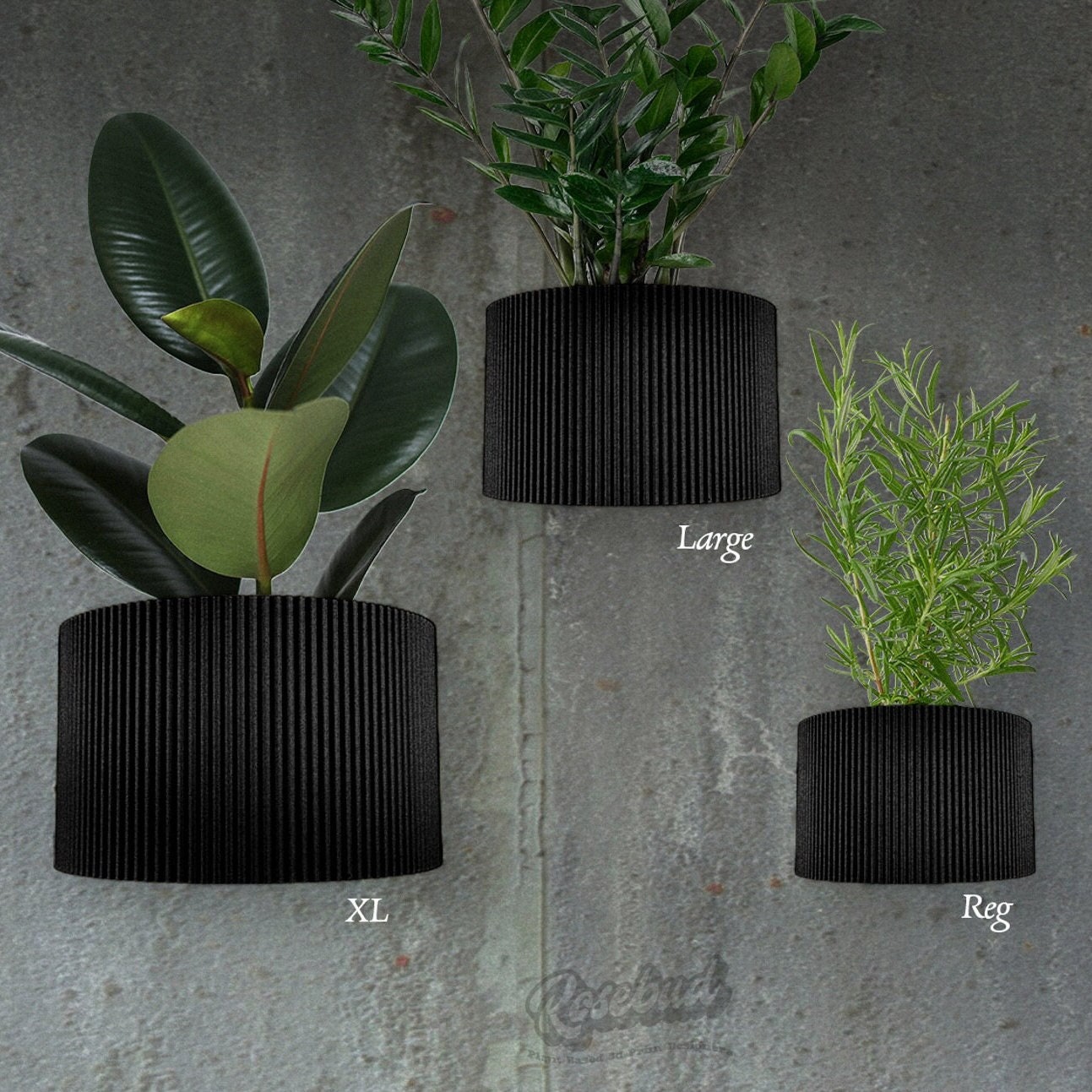 indoor pots for plants large 4, 6, 8, Inch Self Watering Planter, Large Indoor Outdoor Plant Pot with Drainage, Terracotta, Green, Beige, Modern Ribbed Design 8