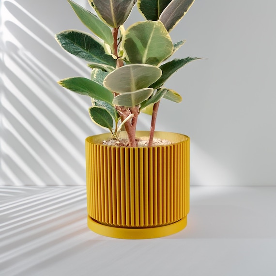 Lightweight 3D Printed Planter With Drainage and Saucer