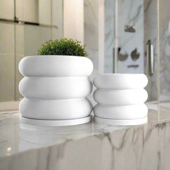 Blumentöpfe Mit Untersetzer 17,8 Cm – Innentöpfe Mit Drainage Für Zimmer- & Gartenpflanzen