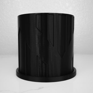 Towers Planter, 3D Printed Pot, Planter with Drainage, Art Deco, Drip Tray, Unique Holiday Gift