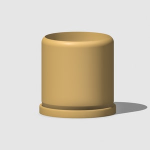 Indoor Planter Pot (3&quot;, 4&quot;, 5&quot;, 6&quot;, 7&quot;) Drainage Hole & Tray, Modern 3D Printed Gift