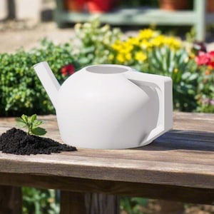 Modern Watering Can for Houseplants and Garden, 3D Printed Garden Gifts for Plant Lovers, Unique Mid-Century Decor, HydraMate
