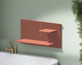 Bathroom Floating Wall Shelves, 3D Printed Perfume Display Reed Diffuser Shelf, Hypebeast Hosting Decor Gift, Unique Edge Home Decor