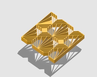 3D Printed Wall Trellis for Plants, Art Decor Modern Plant Support, Cottagecore Decor, Ideal for Vining Plants, Unique Home Decor, Sun