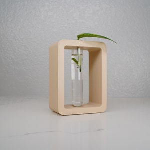 Rectangle Propagation Station, 3D Printed Glass Tube Holder, Hydroponic Grow Stands