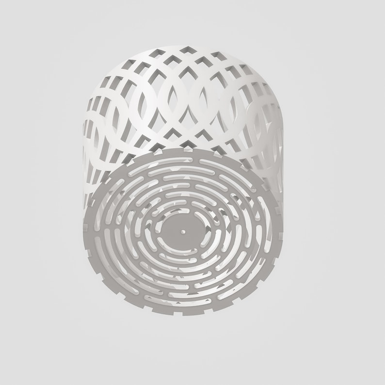 Orchid Pot, Unique Plant Pot with Drainage Holes and Saucer, 3D Printed Planter, Cute White Planter Pot, Modern Home Decor VERITAS image 3
