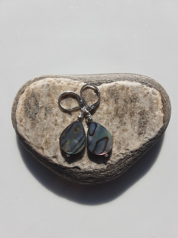 Abalone Paua Shell 925 Sterling Silver Brisur Pair of Earrings | Etsy Abalone Paua Shell 925 Sterling Silver Brisur Pair of Earrings | Etsy