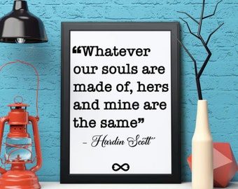 Hardin Scott Quote Etsy France
