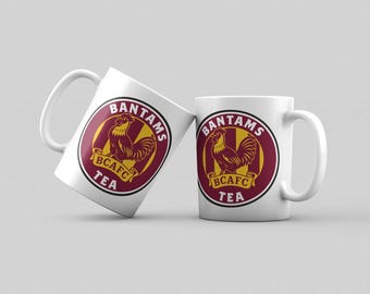 Bradford City Mug: BCAFC Bantams Ceramic Tea Mug