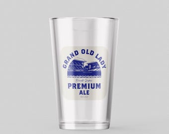 Everton Pint Glass: Goodison Park 'Grand Old Lady' Tribute