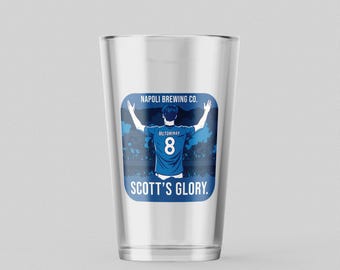 Napoli Pint Glass: Scott McTominay Serie A Champion Gift