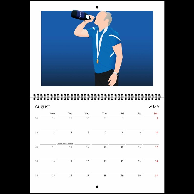 Carlisle United 2025 Calendar Carlisle 2025 Calendar Print by Rob 2025
