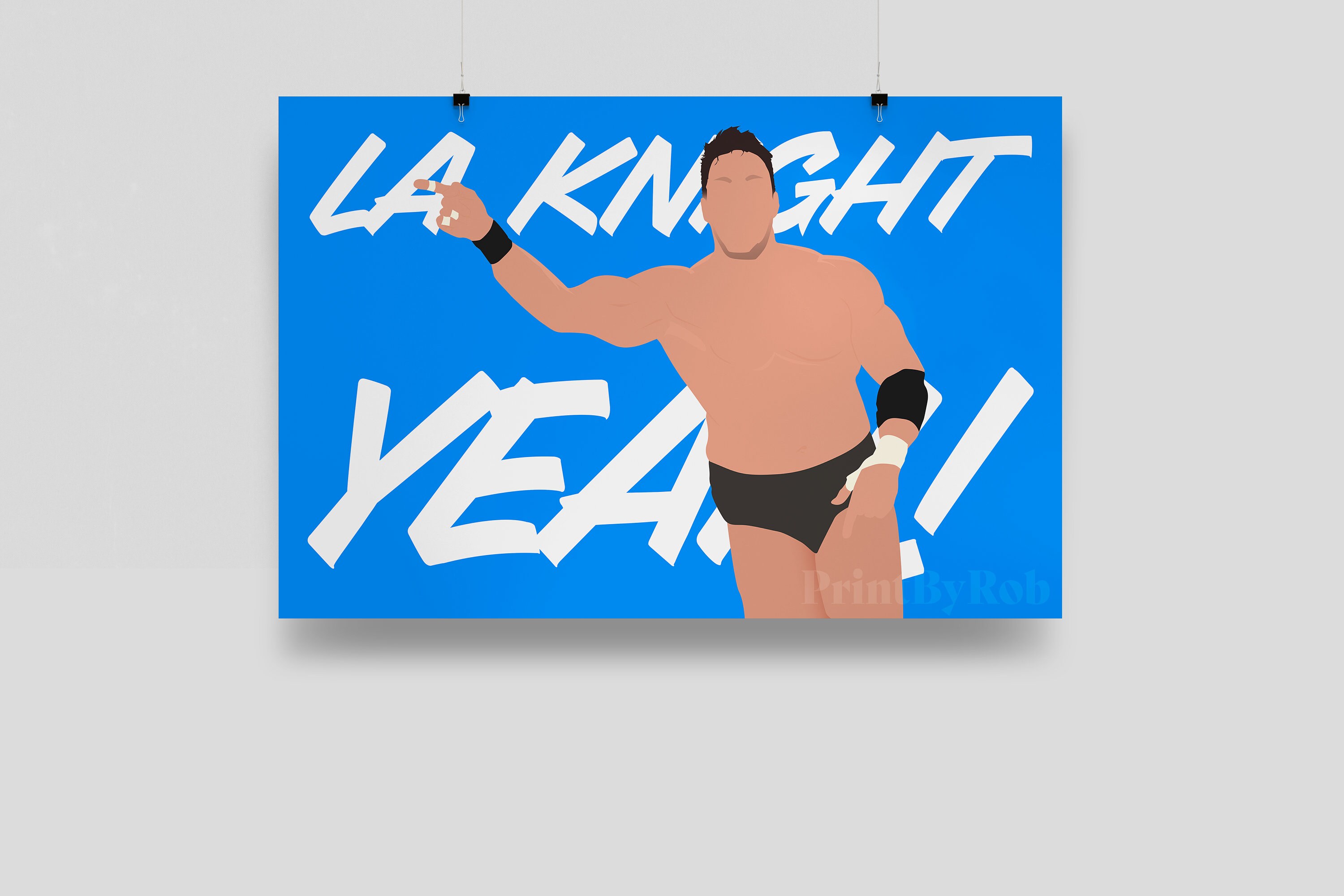 LA Knight Poster WWE Poster WWE Print Wrestling Poster - Etsy UK