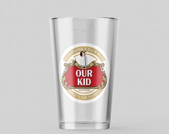 OASIS PRINTED 'LIVE '25' Shaker Pint Glass - Noel Liam Gallagher