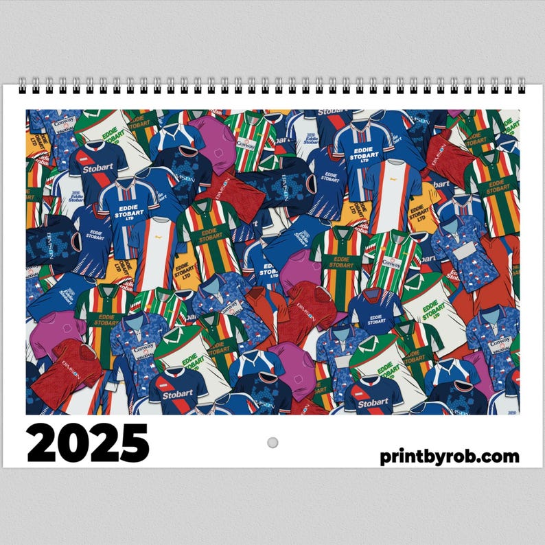Carlisle United 2025 Calendar Carlisle 2025 Calendar Print by Rob 2025