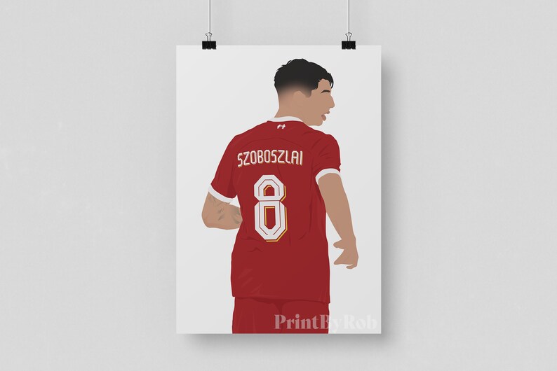 Dominik Szoboszlai Poster Liverpool FC Print - Etsy